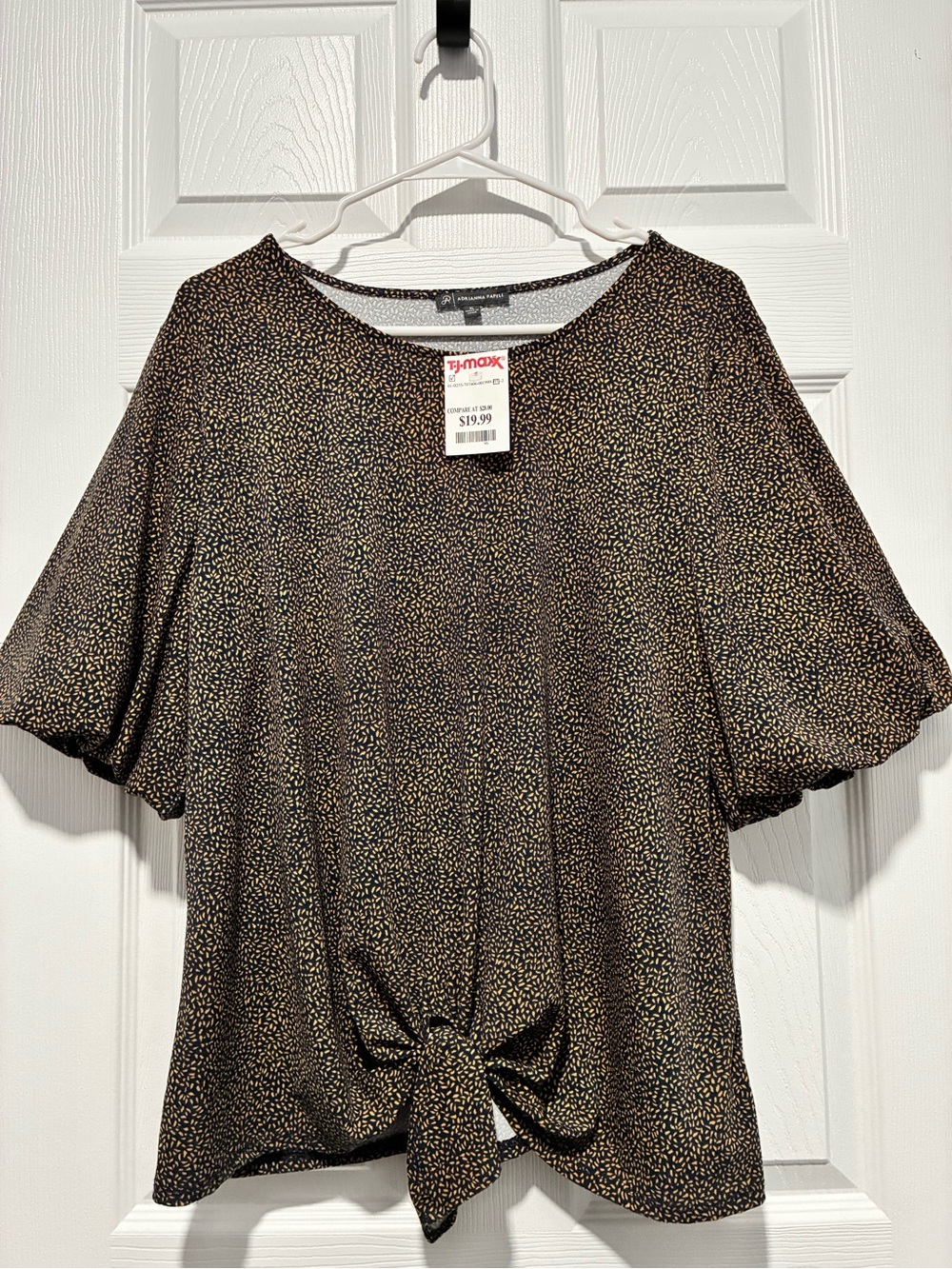 Adrianna Papell tie-front blouse